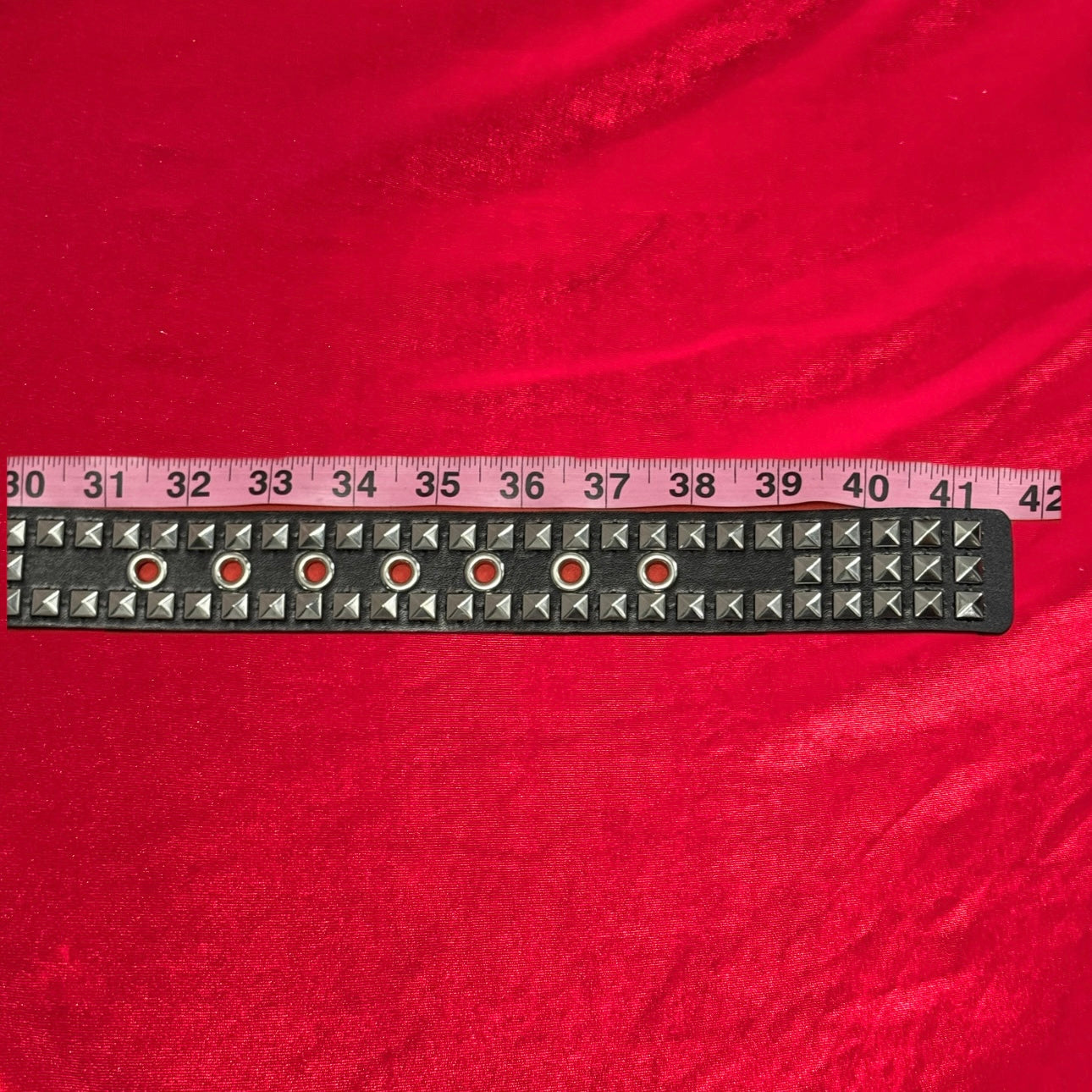3 Row Pyramid Stud Belt