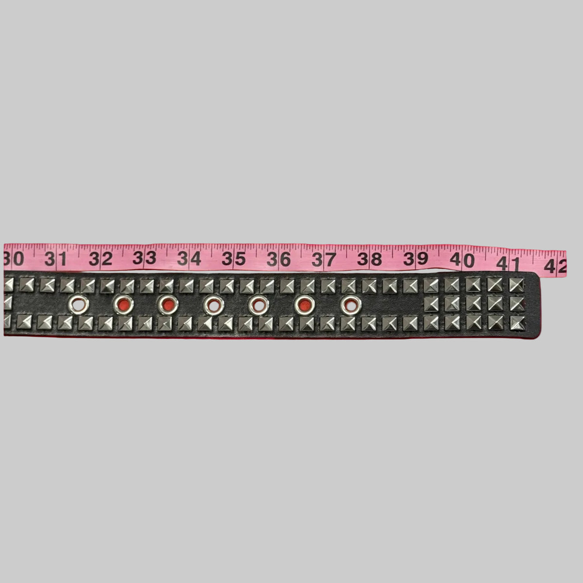 3 Row Pyramid Stud Belt