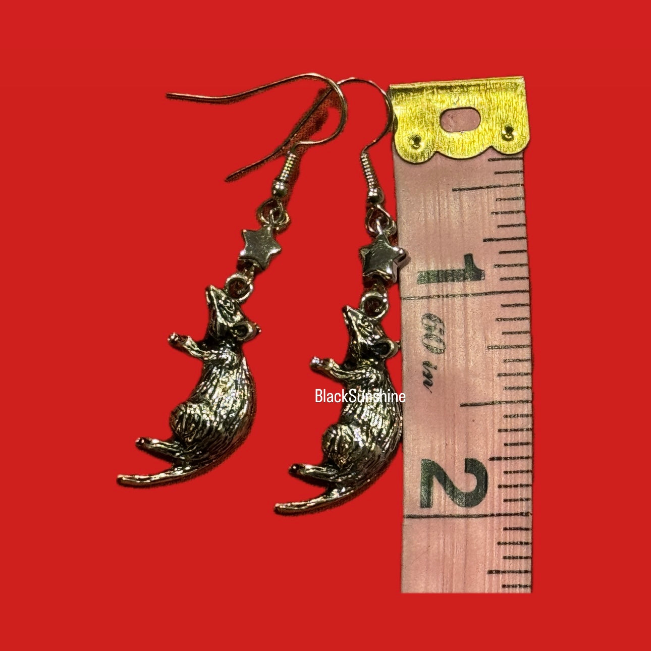 Rat Dangle Earring