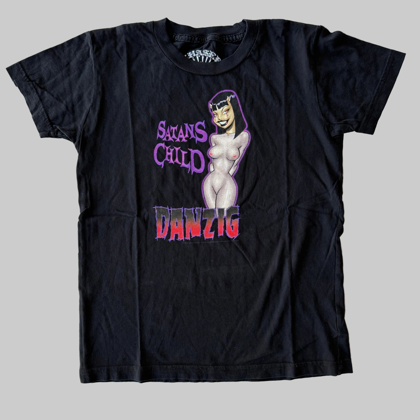 Danzig Satans Child 2005 Women Fitted Band Shirt L