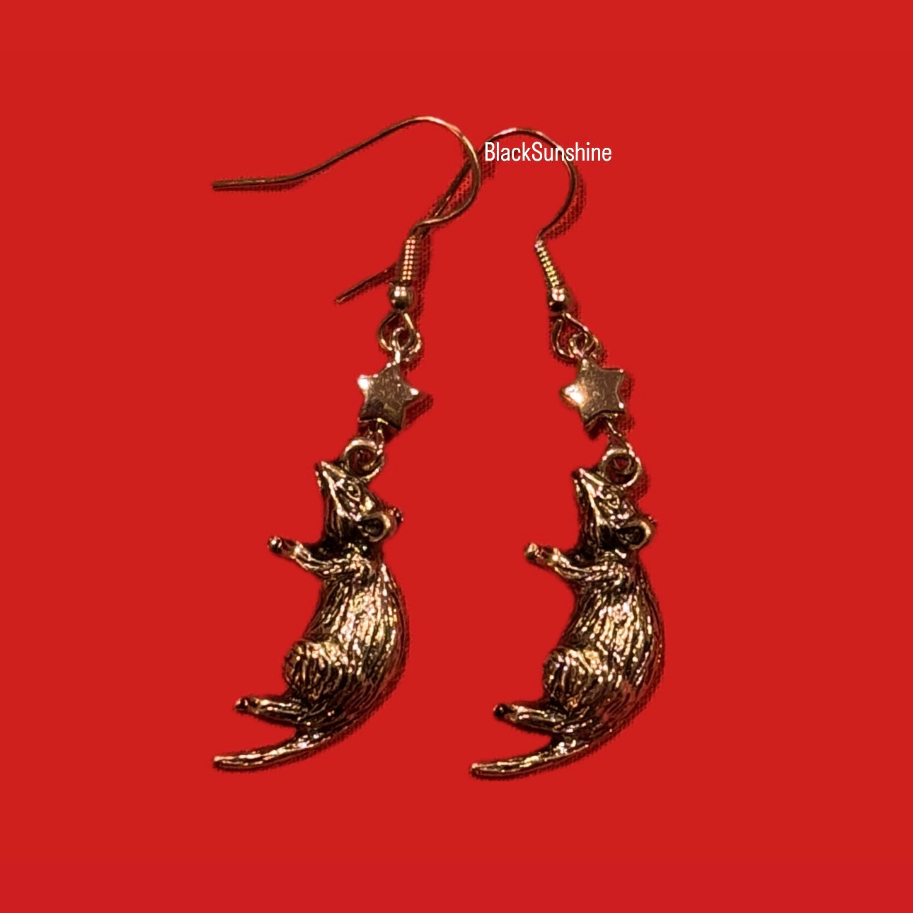 Rat Dangle Earring