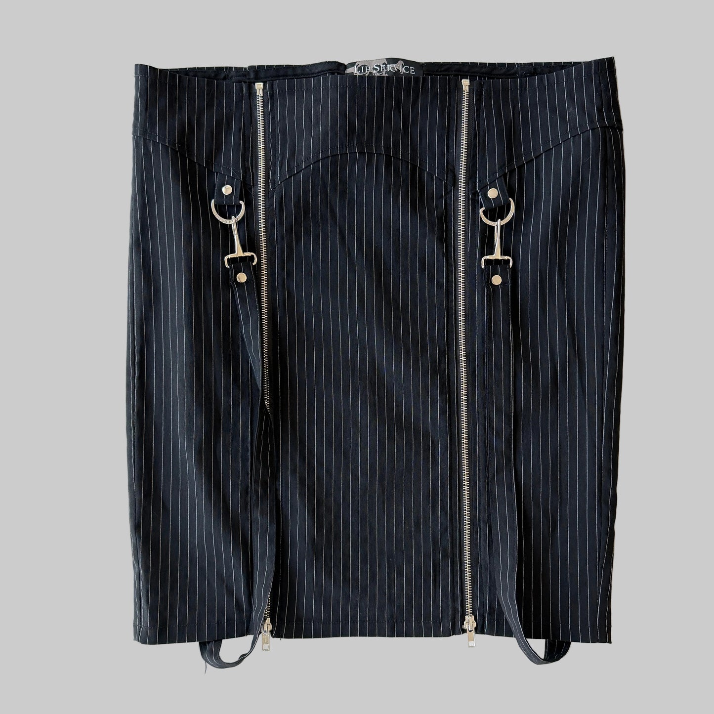 Vtg Lip Service Gangsta Pranksta Pinstrip Skirt XXL