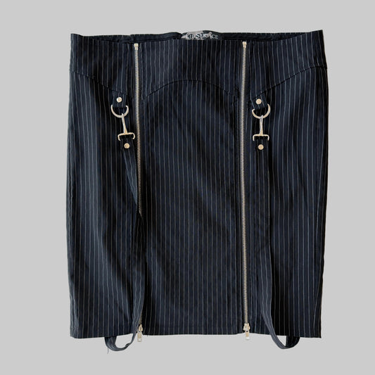 Vtg Lip Service Gangsta Pranksta Pinstrip Skirt XXL
