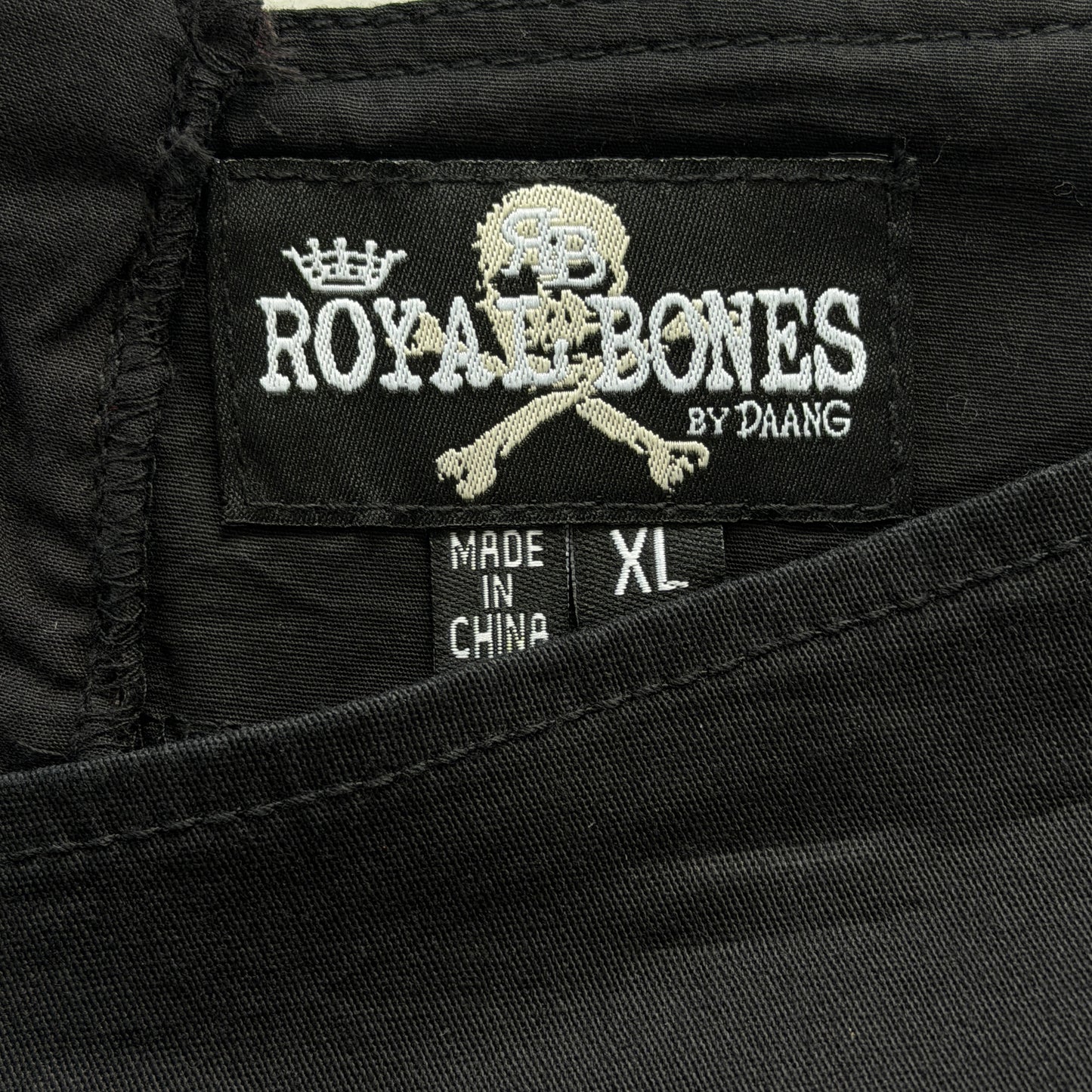 Royal Bones Black White Bandana Pleated Mini Skirt XL