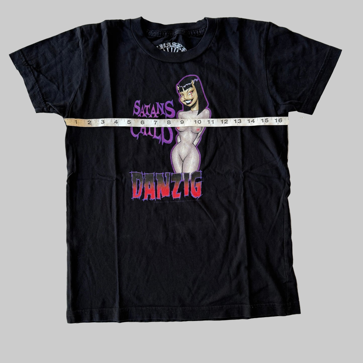 Danzig Satans Child 2005 Women Fitted Band Shirt L