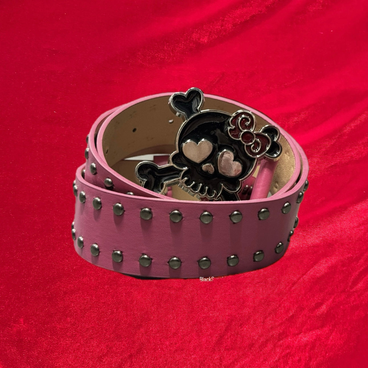 Skull & Crossbones Pink Belt