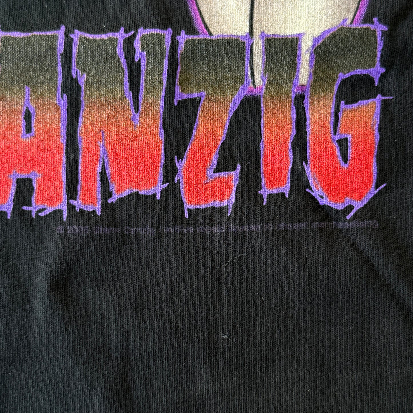 Danzig Satans Child 2005 Women Fitted Band Shirt L